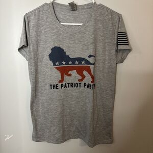 The Patriot Party Trump T Shirt Size L Political Trump Conservative Patriotism